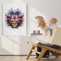 Plakat bez ramy 30x40 - Tygrys w graficznej oprawie - tygrys, grafika