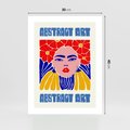 Plakat bez ramy 30x40 - Przenikające Refleksje - sztuka abstrakcyjna, nowoczesny plakat