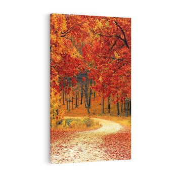 Obraz na płótnie 80x120 - Jesienna melodia lasu - jesień, las