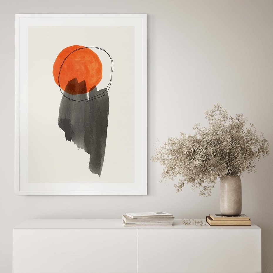 Plakat bez ramy 50x70 - Księga Form - abstrakcyjne nieregularne plamy, czarny