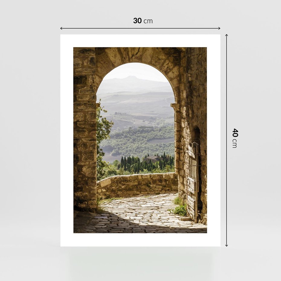 Plakat bez ramy 30x40 - Słoneczne Piękno Włoch i Prowansji - Włochy, Prowansja