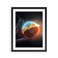 Plakat w ramie 40x50 - Nieznane przestrzenie - planeta, kosmos - rama czarna