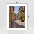 Plakat bez ramy 30x40 - Uliczka Wakacyjnego Miasteczka - uliczka, wakacje