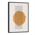 Obraz w ramie 50x70 - Taniec Emocji - abstrakcyjne akwarelowe plamy, nieregularne kreski - rama czarna