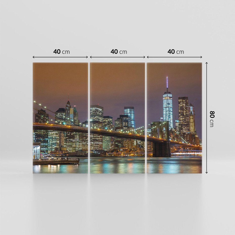 Obraz na płótnie 120x80 - Ikona Nowego Jorku - most, Nowy Jork