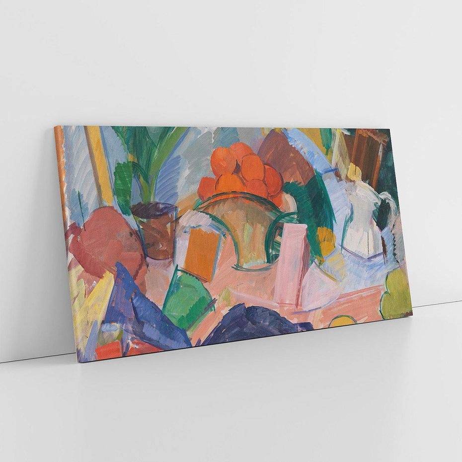 Obraz na płótnie 120x60 - "Martwa natura z pomarańczami w koszyku" Edvard Weie - Reprodukcja - reprodukcja, obraz na płótnie