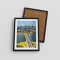 Plakat w ramie 30x40 - Most w metropolii - most, miato - rama czarna