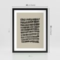 Plakat w ramie 40x50 - Echa Zapomnianych Wymiarów - nowoczesna sztuka, plakat - rama czarna