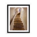 Plakat w ramie 40x50 - Schody Wymiarów - schody, tunel - rama czarna