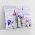 Obraz na płótnie 120x80 - Kwiatowe impresje - kwiaty,