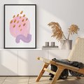 Plakat bez ramy 21x30 - Migoczące Pastelowe Kształty - akwarela, minimalizm