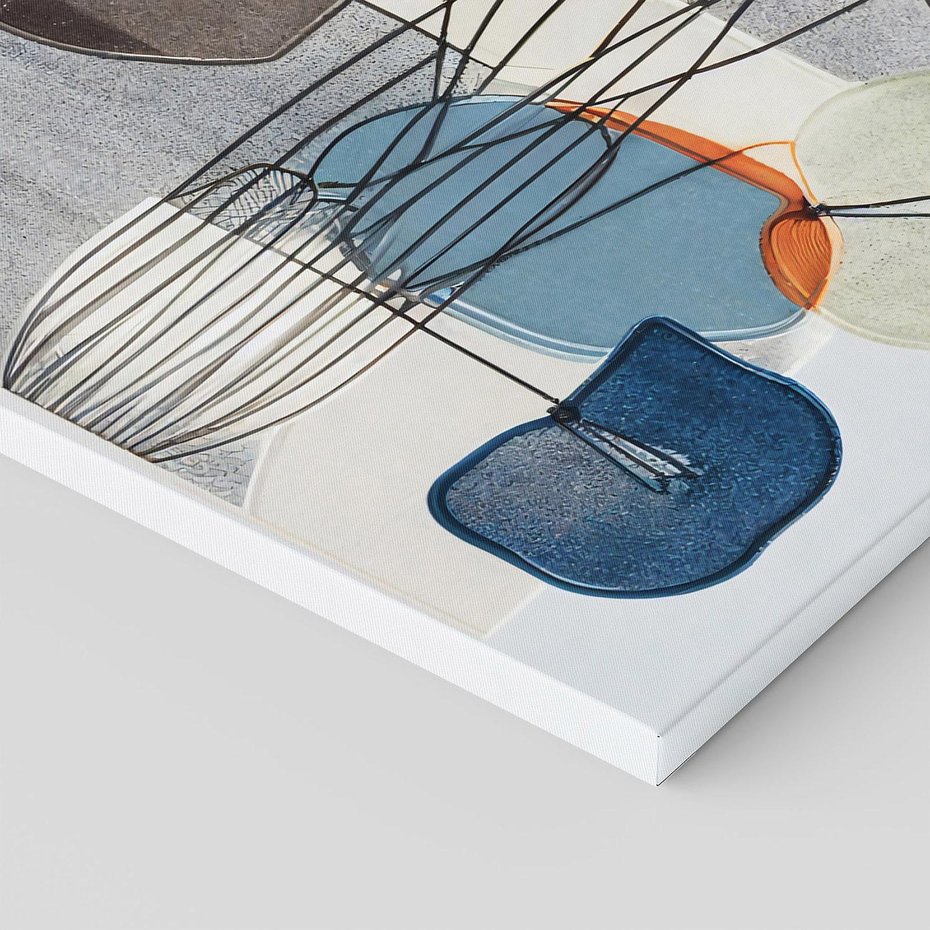 Obraz na płótnie 120x80 - Szary Modern - roślinne inspiracje, abstrakcja