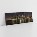Obraz na płótnie 120x40 - Nowy Jork nocą - New York, Nowy