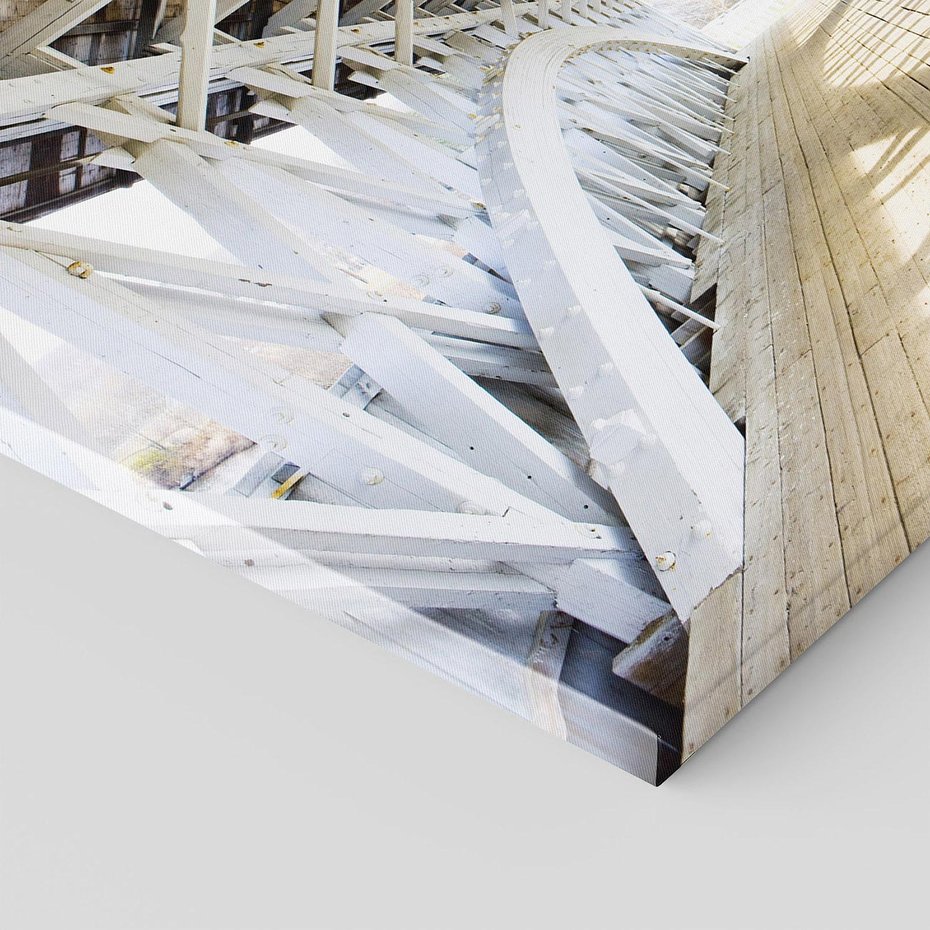 Obraz na płótnie 120x80 - Klimatyczny most w Ameryce - stary most, Ameryka