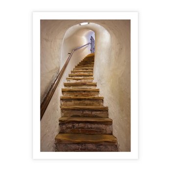 Plakat bez ramy 40x50 - Schody Wymiarów - schody, tunel