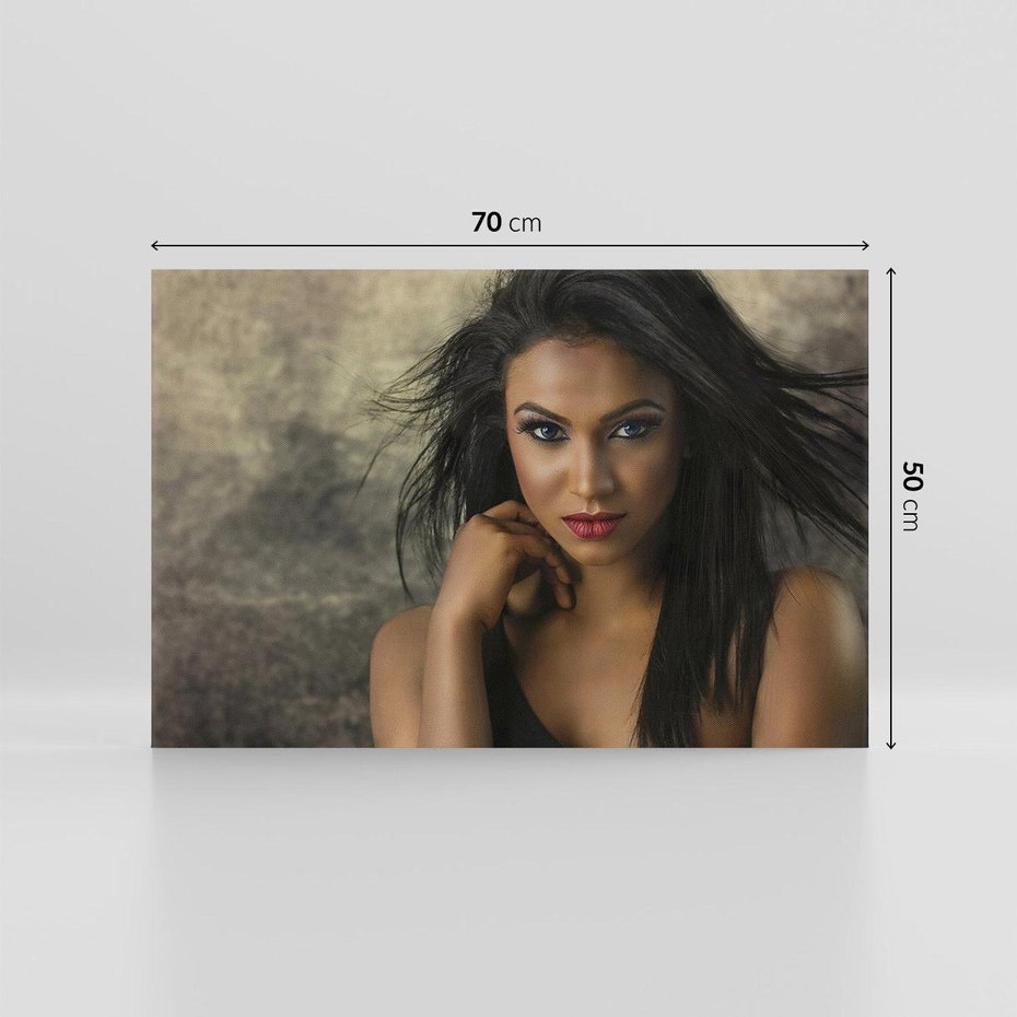 Obraz na płótnie 70x50 - Urok Kobiety - Portret Modelki - kobieta, dziewczyna