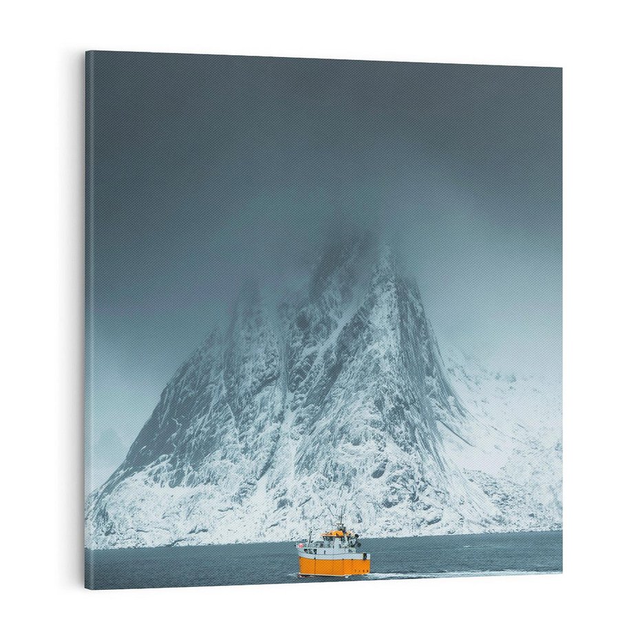 Obraz na płótnie 70x70 - Skandynawski pejzaż - skadynawski, pejzaż