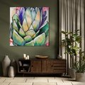 Obraz na płótnie 30x30 - Estetyczna Roślina - abstrakcja, akwarela