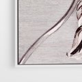 Obraz w ramie 80x120 - Graficzna Elegancja - nowoczesna sztuka, grafika - rama biała