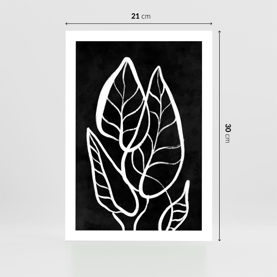 Plakat bez ramy 21x30 - Lustrzane Odbicie - mroczna sztuka, minimalizm