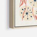 Obraz w ramie 80x120 - Impresje Harmonii - abstrakcyjne kwiaty, rośliny - rama drewno