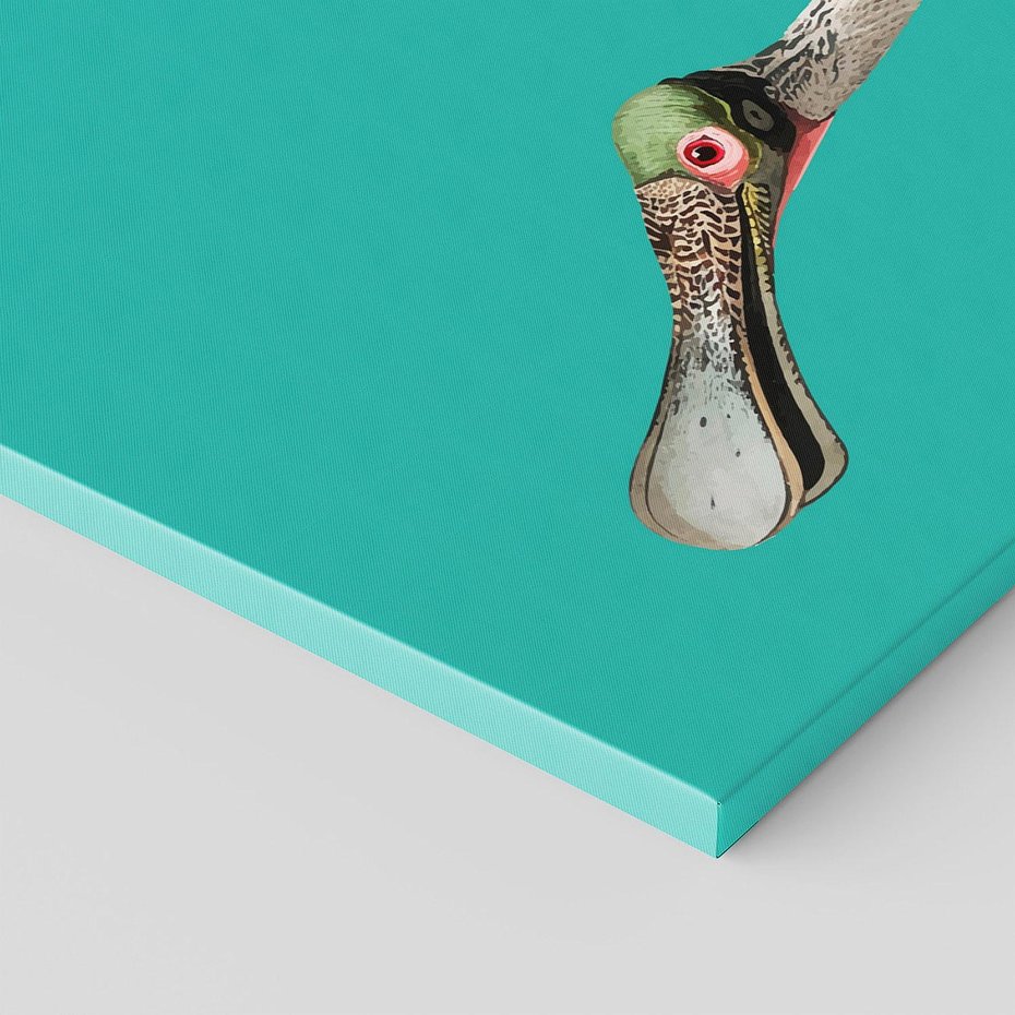 Obraz na płótnie 100x50 - Różowy Ptak Wyobraźni - różowy ptak, wyobraźnia