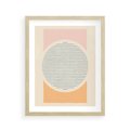 Plakat w ramie 40x50 - Rozbijająca Opowieść - geometryczne kształty, koła - rama drewno
