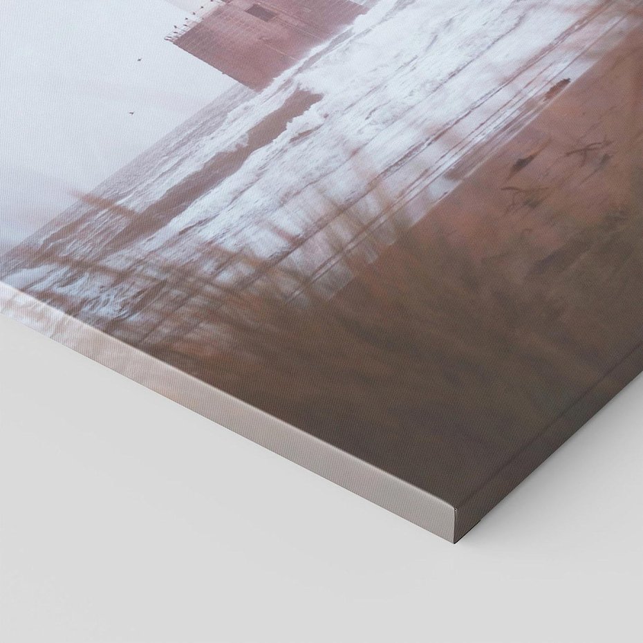 Obraz na płótnie 50x70 - Magiczna Aura - latarnia, mgła