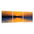Obraz na płótnie 150x50 - Zachód słońca nad oceanem - zachód słońca,
