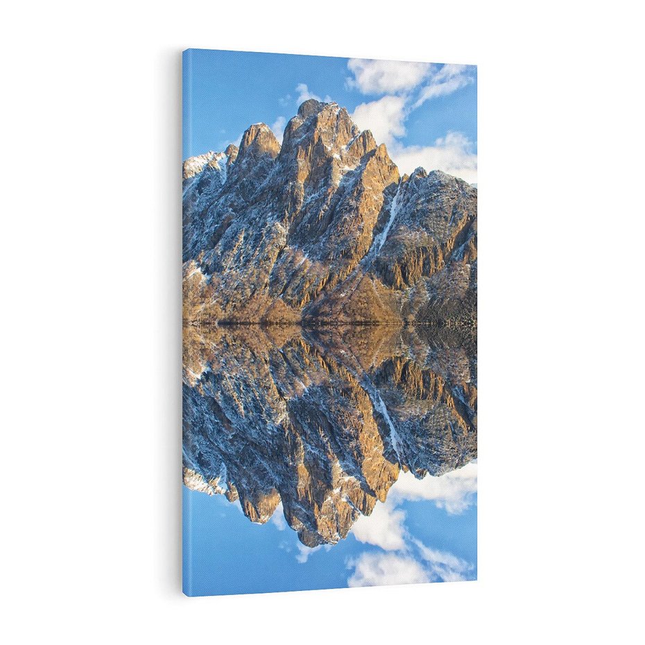 Obraz na płótnie 70x100 - Górskie odbicie jeziora - góry, jezioro