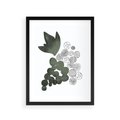 Plakat w ramie 30x40 - Grono Abstrakcji - minimalistyczny plakat, winogrona - rama czarna