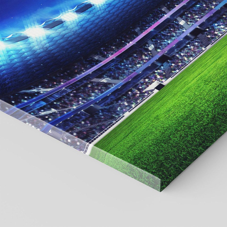 Obraz na płótnie 120x80 - Energia na stadionie - piłka, nożna