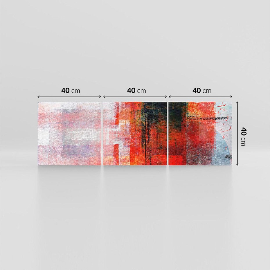 Obraz na płótnie 120x40 - Burza Emocji - wyrazista abstrakcyjna sztuka, dramatyzm