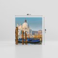Obraz na płótnie 60x60 - Urok Wenecji - fotografia, przystań w Wenecji