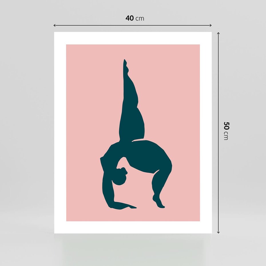 Plakat bez ramy 40x50 - Zaklęte Wzory - abstrakcja, kobieca sylwetka