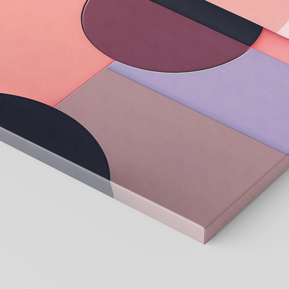 Obraz na płótnie 60x60 - Przenikanie przestrzeni czasu - abstrakcja, geometria