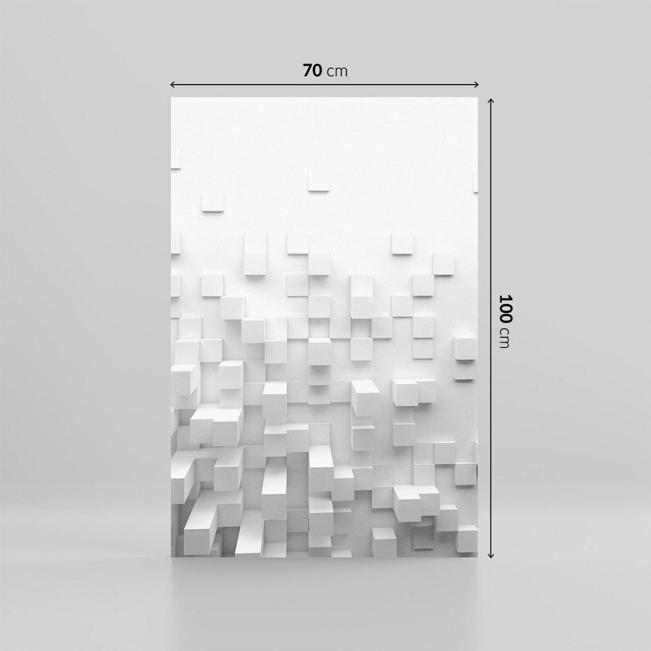 Obraz na płótnie 70x100 - Głębia abstrakcji - ściana, 3D