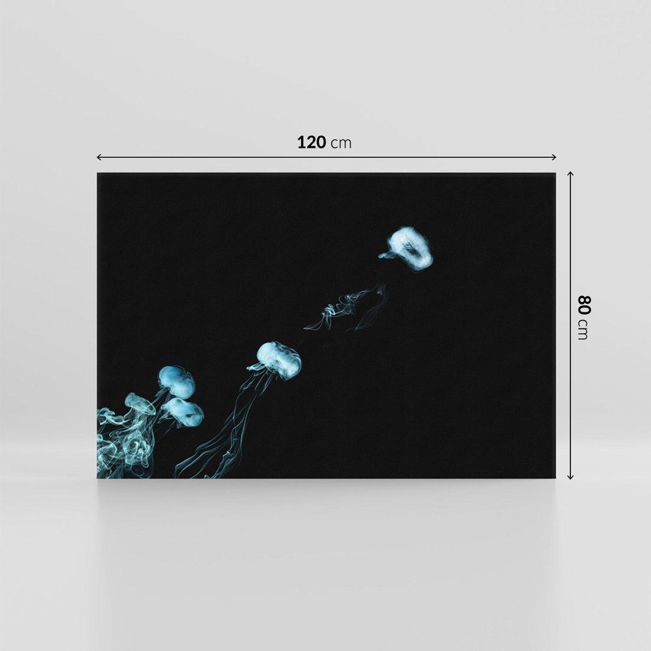 Obraz na płótnie 120x80 - Dym w abstrakcji - dym, abstrakcja