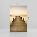 Obraz na płótnie 70x100 - Molo: spacer nad morzem - molo, morze