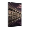 Obraz na płótnie 50x70 - Most na nocnym horyzoncie - most, noc