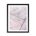 Plakat w ramie 50x70 - Nowoczesna Elegancja - beton, struktura - rama czarna