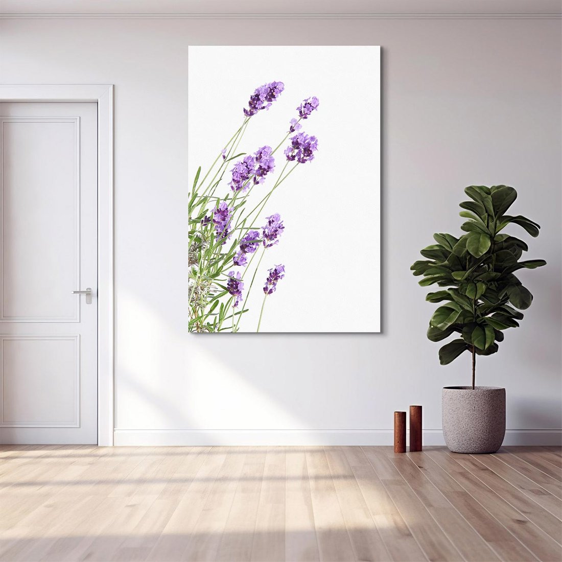 Obraz na płótnie 70x100 - Delikatny Urok - lawenda, kwiaty