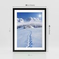 Plakat w ramie 30x40 - Magia zimowych gór - zima, góry - rama czarna