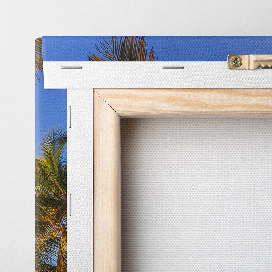 Obraz na płótnie 70x50 - Rajskie palmy w tropikalnym raju - palmy, tropiki