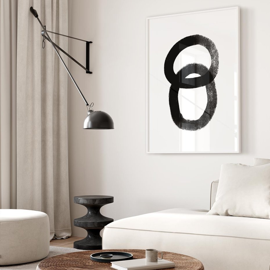 Plakat bez ramy 40x50 - Kształtując Granice - abstrakcja, minimalizm