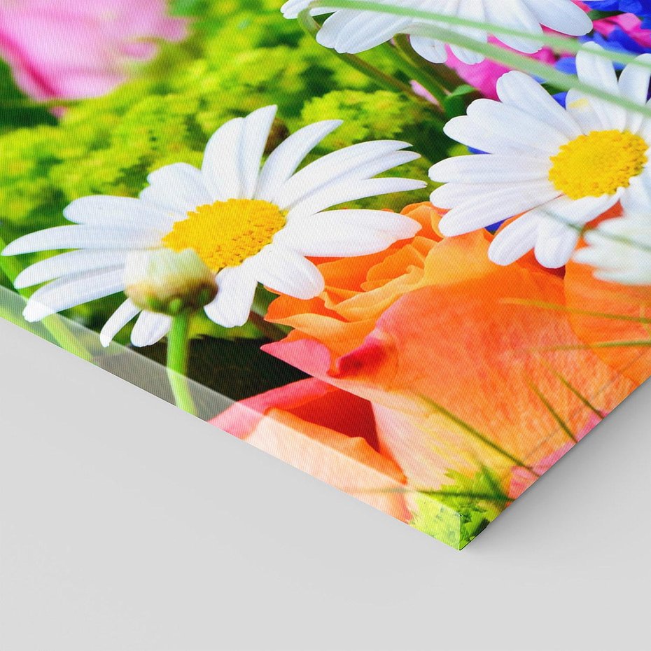 Obraz na płótnie 100x50 - Kwiatowy Taniec - motyl, kwiaty