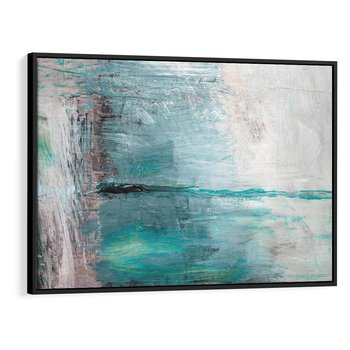 Obraz w ramie 70x50 - Odbicie utraconych barw - abstrakcja, niepokój - rama czarna