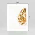 Plakat bez ramy 40x50 - Przyjemność dla Oczu - złote, liście