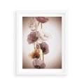 Plakat w ramie 40x50 - Eksplozja kolorów - akwarela, maki - rama biała