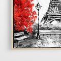 Obraz w ramie 50x50 - Paryż Wieża - Paryż, Wieża - rama drewno